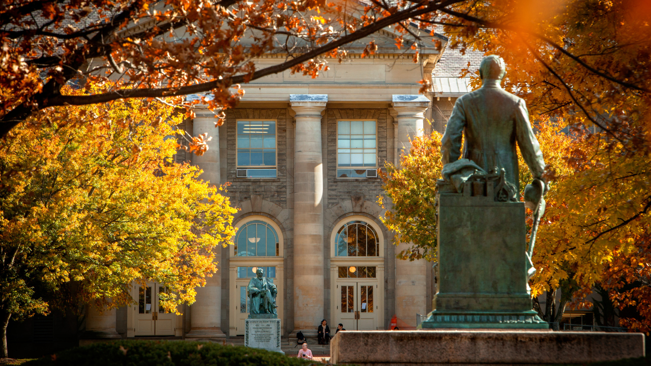 Ezra Cornell statue