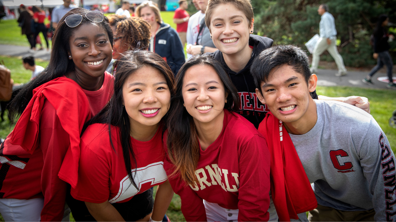 Group of students smiling