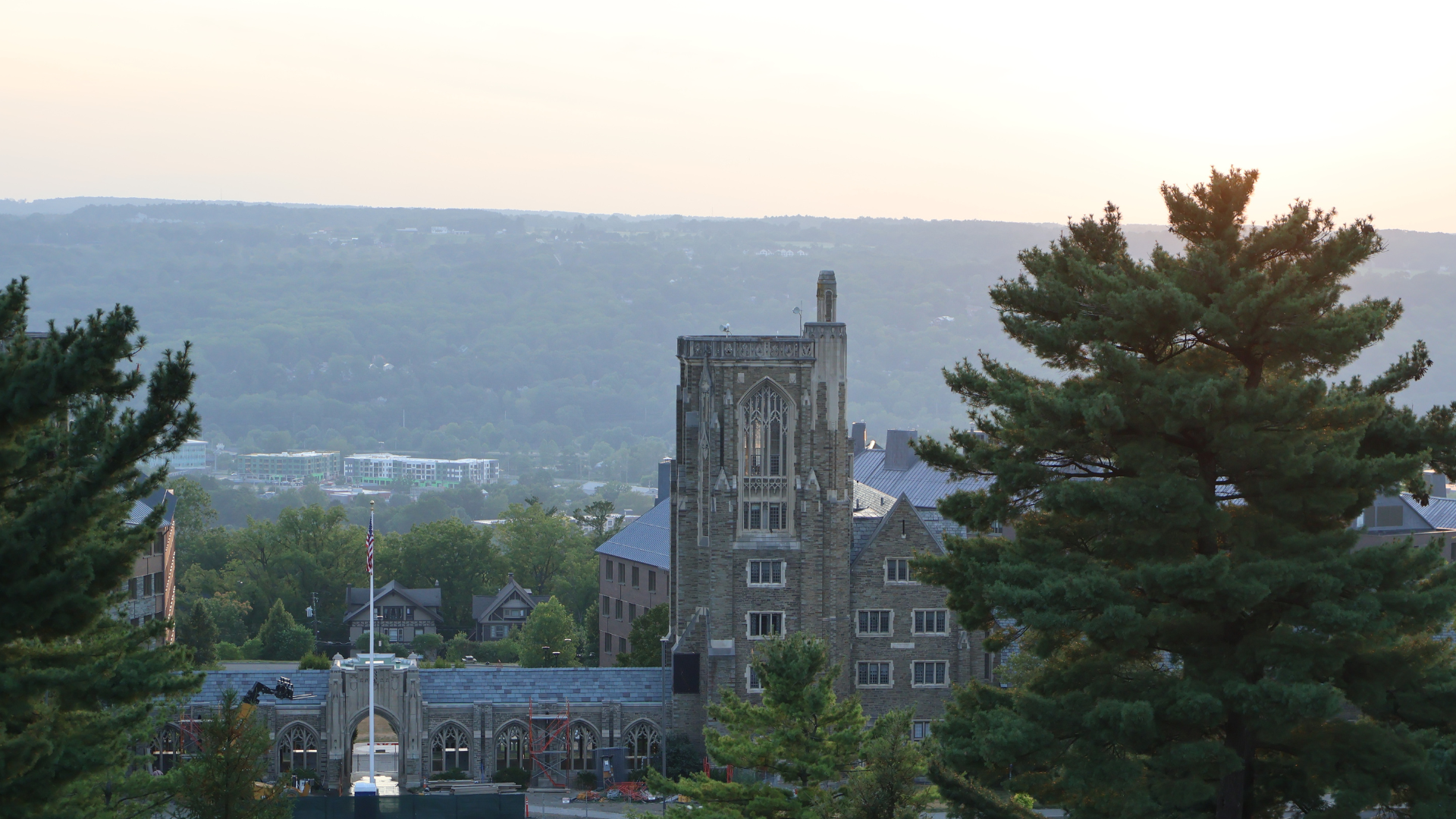 View of west campus in summer.
