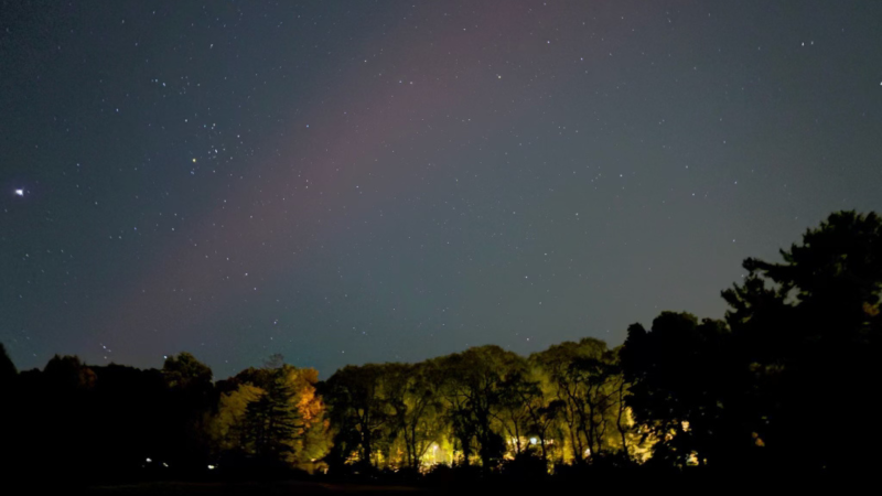 Northern Lights over campus October 2024. 