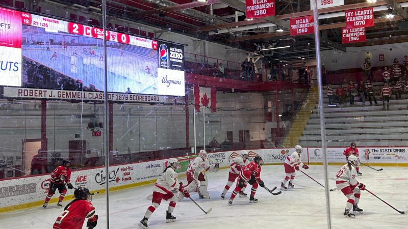 A women's hockey home game.
