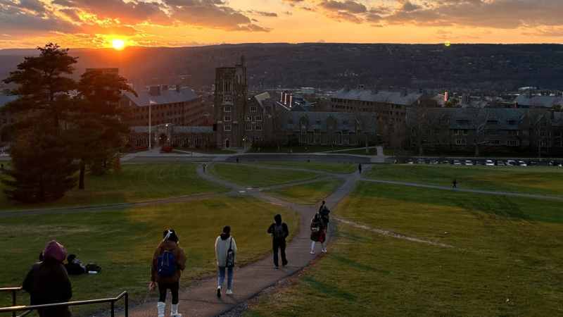Sunset on Libe Slope.