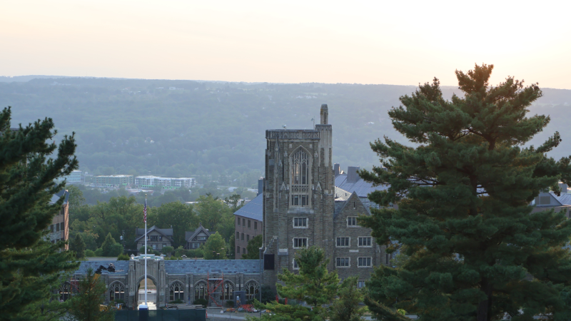 A view of west campus.