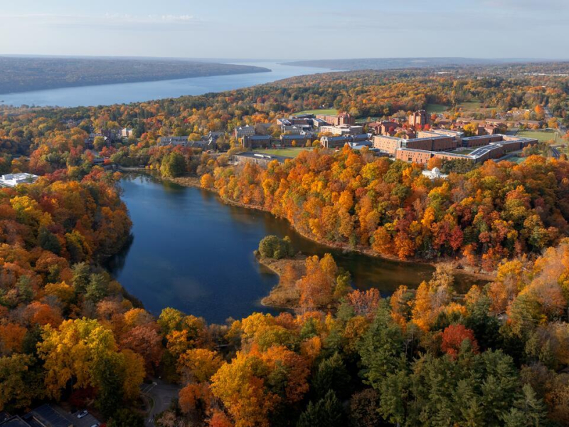 Aerial shots of campus on Monday, October 21, 2024