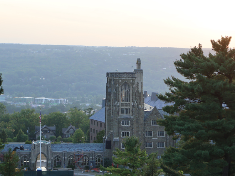 View of west campus in summer.