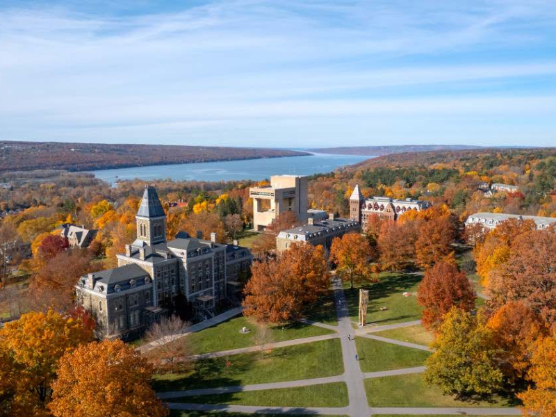 Aerial shots of campus on Monday, October 21, 2024.