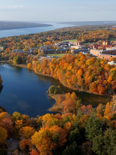 Aerial shots of campus on Monday, October 21, 2024
