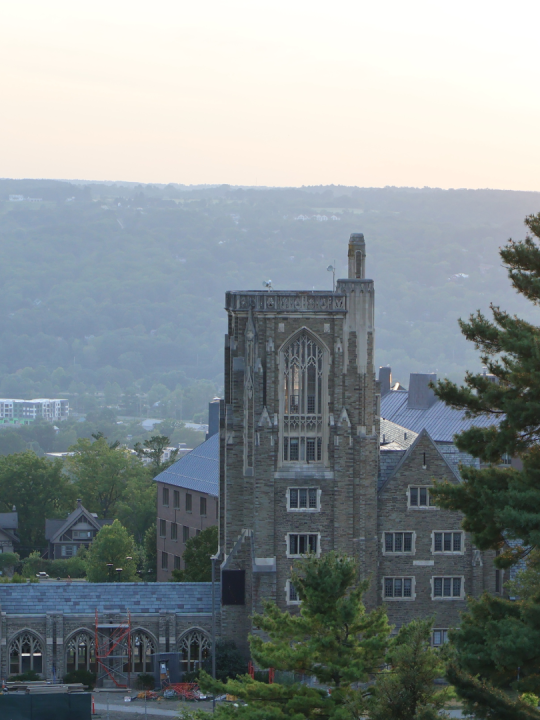A view of west campus.